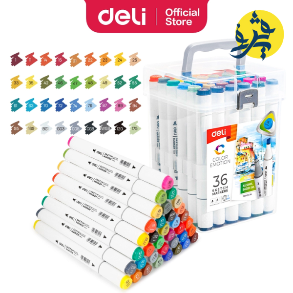 Marquer sketch double tetes de 36 couleurs - DELI