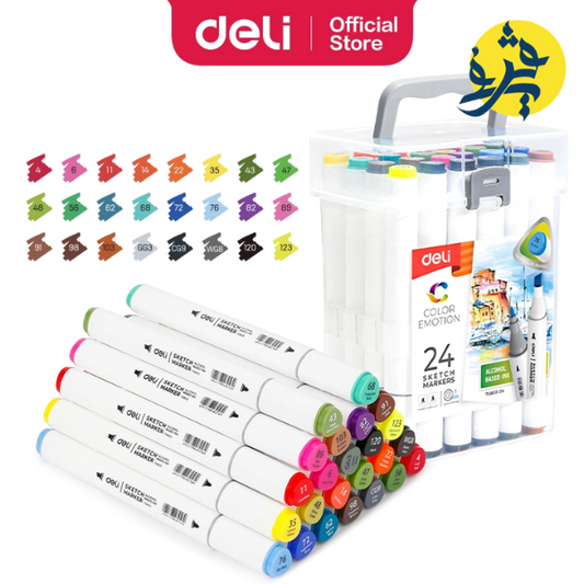 Marquer sketch double tetes boite de 24 - DELI REF.70816-24