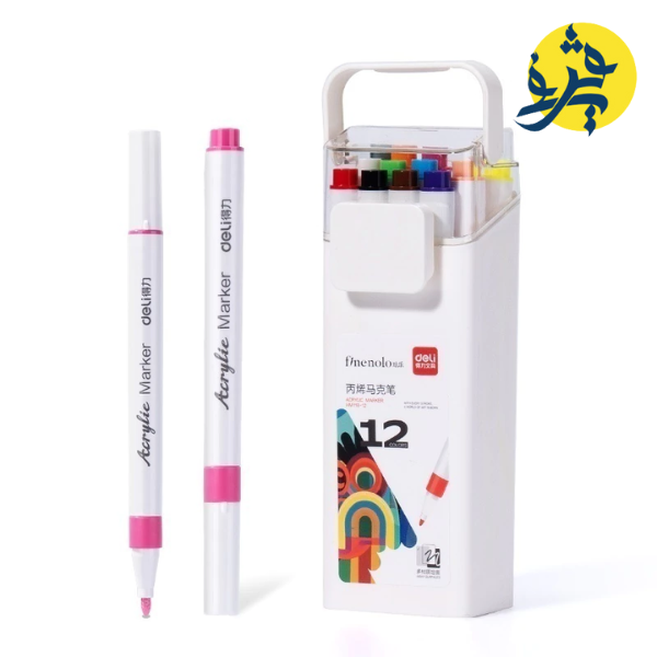 Marquer acrilico finenolo de 12 couleurs - DELI