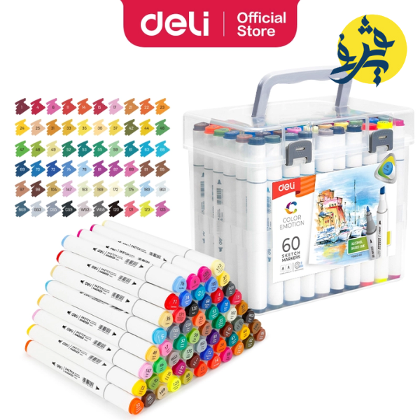 Marquer sketch double tetes de 60 couleurs - DELI