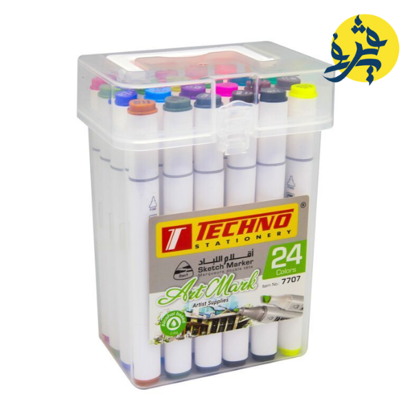 Marqueurs double tête ArtMark 24 couleurs - Techno