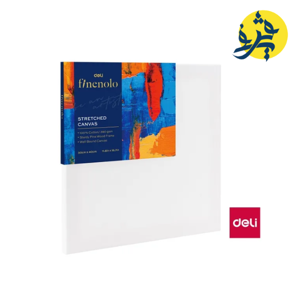 TOILE STRETCH POUR PEINTURE 100 % COTON 30X40 CM 280 G - DELI REF EC279-7