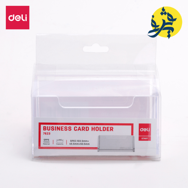 PORTE CARTE DE VISITE EN PLASTIQUE ACRYLIQUE  DELI - E7623