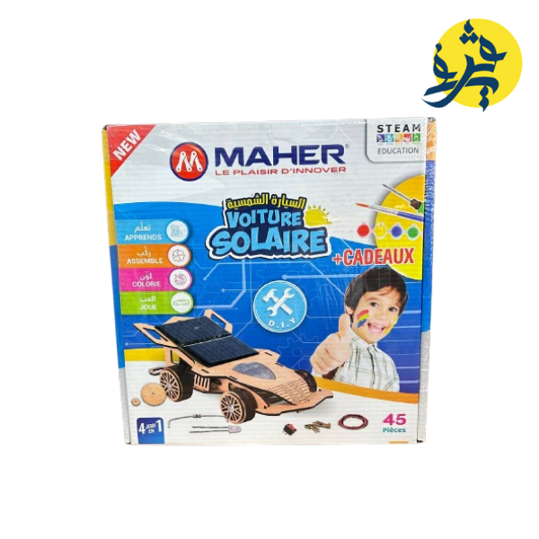 VOITURE SOLAIRE + CADREAUX POUR ENFANT