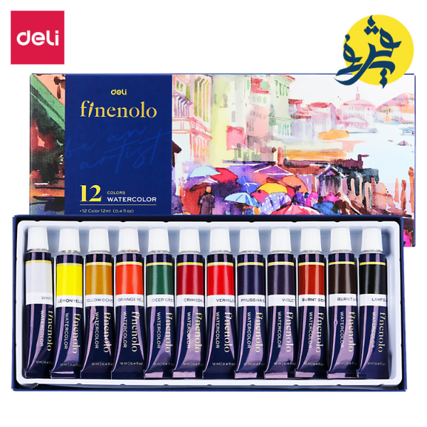 WATERCOLOR TUBE SET (12 Colors 12ML) | FINENOLO DELI C19-12