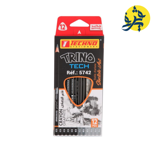 CRAYON TECHNIQUE NOIR BOITE DE 12 PCS TRINO - TECHNO REF 5742