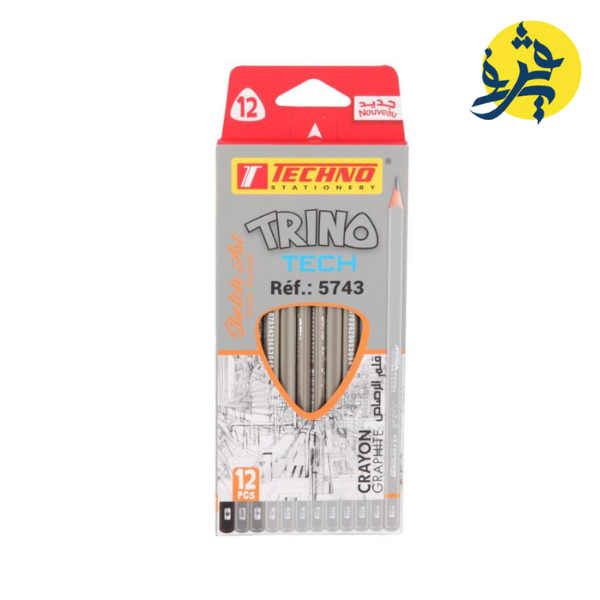 CRAYON TECHNIQUE NOIR BOITE DE 12 PCS TRINO - TECHNO REF 5743