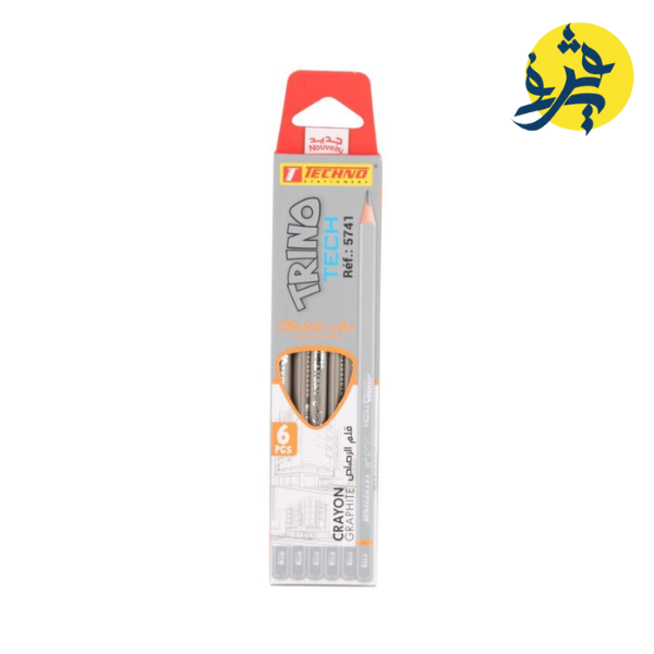 CRAYONS TECHNIQUE NOIR H-2H-3H-4H-5H-6H BOITE 6 PIECES "TECHNO" REF: 5741