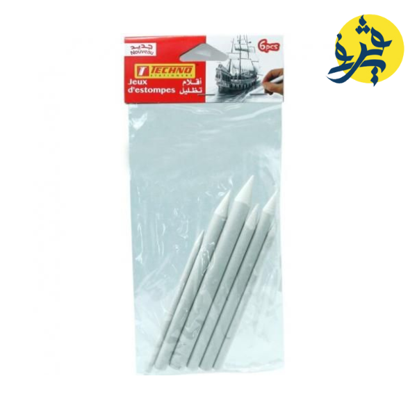 JEUX D'ESTOMPES 6 PIECES "TECHNO" REF: 4504