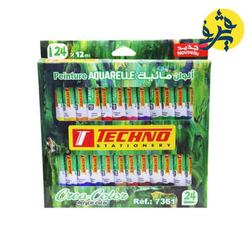 Charger l&#39;image dans la visionneuse de la galerie, PEINTURE ACRYLIQUE 24X12ML CREA COLOR &quot;12 TUBE&quot;  - TECHNO REF.7361
