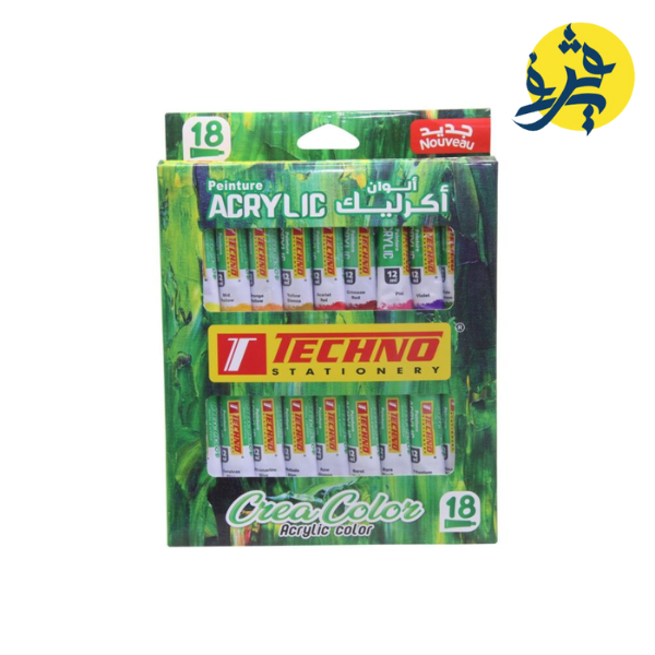 PEINTURE ACRYLIQUE 18x12 ML CREA COLOR "TECHNO" REF: 7357