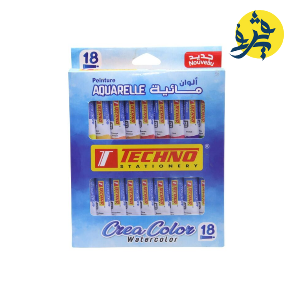 PEINTURE AQUARELLE 18x12 ML CREA COLOR "TECHNO" REF: 7358