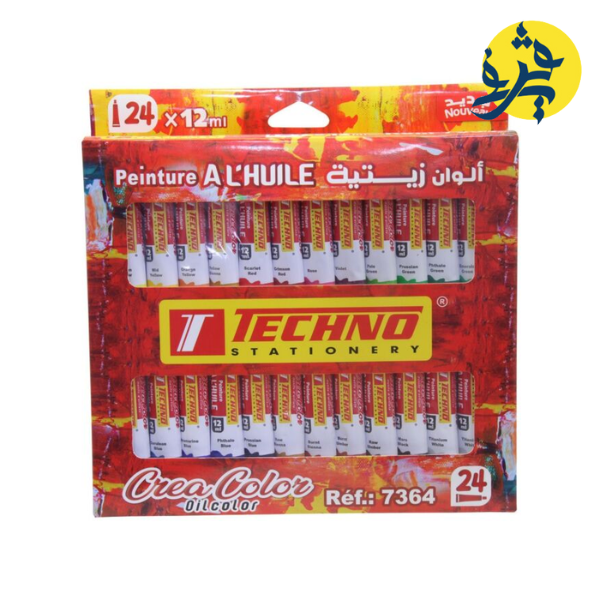 PEINTURE A L'HUILE 24x12 ML CREA COLOR "TECHNO" REF: 7364