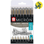 FEUTRE PIGMA MICRON NOIR POUCHETTE DE 10 PCS REF.SA737