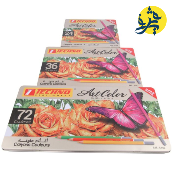 CRAYONS DE COULEUR ARTCOLOR BOITE DE MÉTAL DE 200 PCS "TECHNO" REF.7588