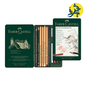 CRAYON PITT MONOCHROME BOITE MÉTAL DE 12 COULEURS "FABER CASTELL" REF.112975