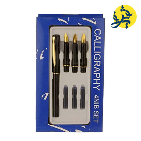 COFFRET STYLO A PLUME CALLIGRAPHIE DE 04 PCS "TECHNO" REF.7497
