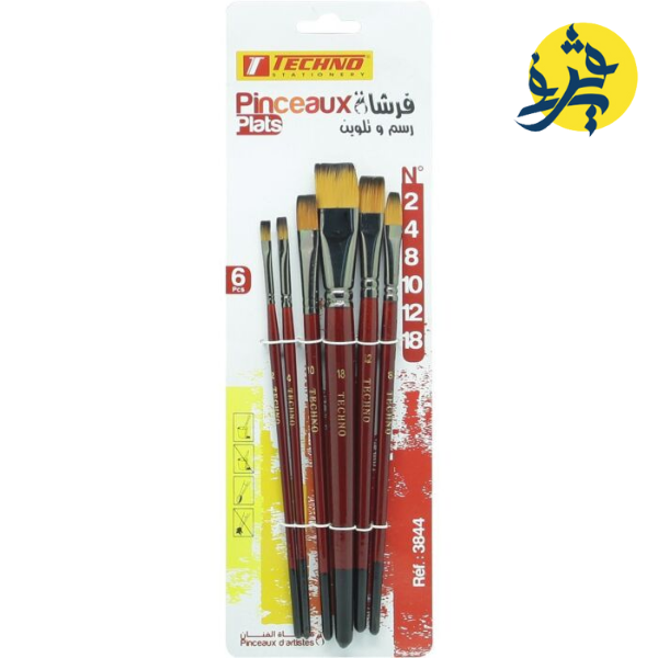 JEU PINCEAUX DE 08 PCS "TECHNO" REF.3846