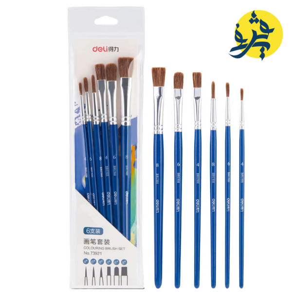 KIT PINCEAUX DE 06 PCS "DELI" REF.73721