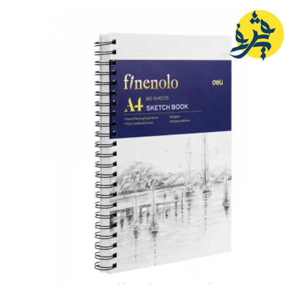 SKETCH BOOK A4 120 PAGES 160G/M2 SPIRAL "DELI" REF.C275