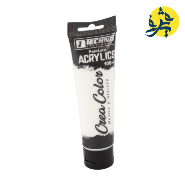 PEINTURE ACRYLIQUE 100 ML BLANC CREA COLOR "TECHNO" REF.5660