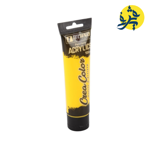 PEINTURE ACRYLIQUE 100 ML JAUNE CREA COLOR "TECHNO" REF.5676