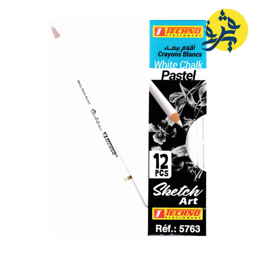 Charger l&#39;image dans la visionneuse de la galerie, CRAYON BLANCHIS WHITE CHALK PASTEL SKETCH ART &quot;TECHNO&quot; REF.5763
