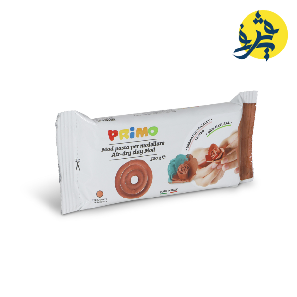 PÂTE A MODELER SECHE L AIRE 500G ROUGE "PRIMO" REF.286MOD500T