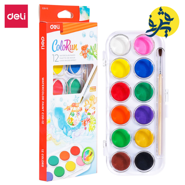 AQUARELLE SCOLAIRE DE 12 "DELI" REF.C20-12
