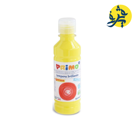 GOUACHE TEMPERA LIQUIDE FLACON DE 250ml JAUNE PRIMAIRE "PRIMO"- PRIMO REF.2025BR250.TMS