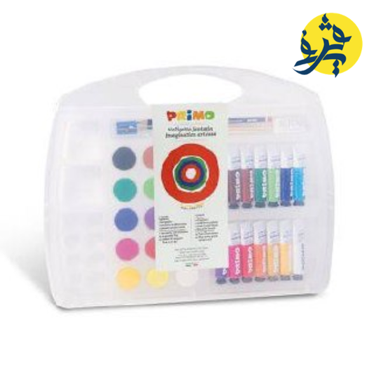 MALLETTE FANTESIE 14x12ml + 15 PASTIS 30mm + GOMME + CRAYON  - PRIMO  REF.272CS2P