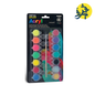 ACRYLIQUE METAL AND FLUO EN POT 14x4.5ml + PINCEAUX  - PRIMO REF.1612T14FM