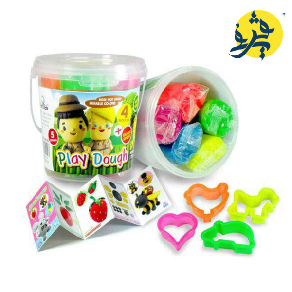 Pâte a modeler 175g SMILE KID en boite5 couleurs+4moules - NEON REF.SK-179/MG
