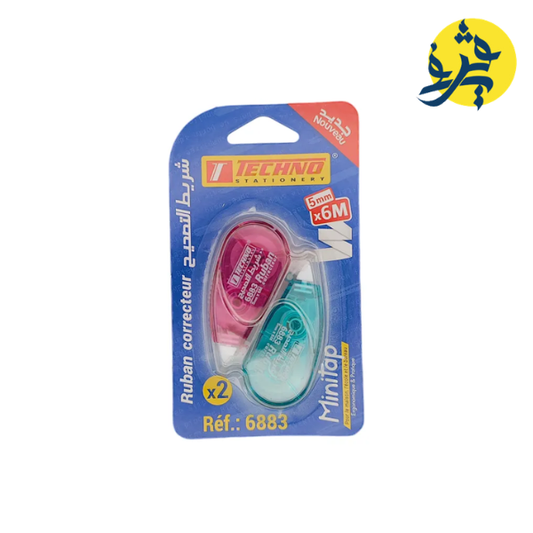 CORRECTEUR A RUBAN 5mm x 6m x 2PCS - TECHNO REF.6883