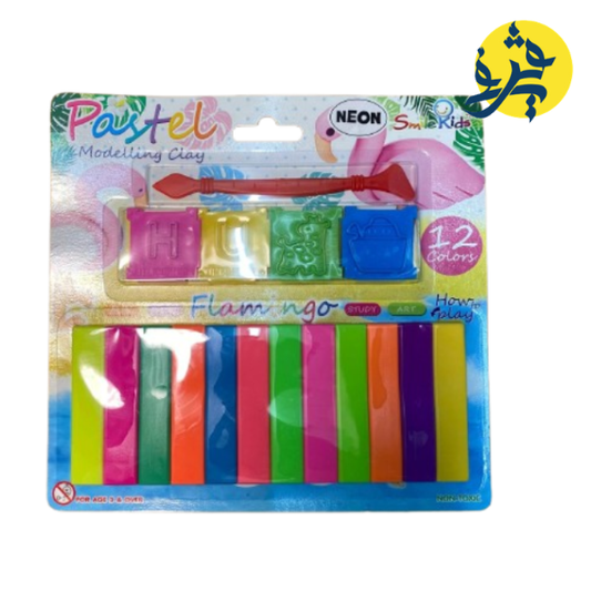 PATE A MODELER 12 COULEURS 4 MOULES S-BLISTER - SMILE KIDS REF.P307