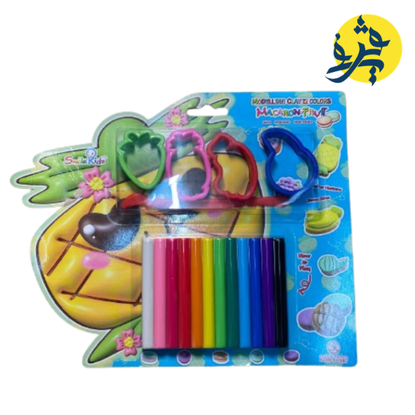 PATE A MODELER 100G 12 COUL 3 MOULES - SMILE KIDS REF.P308