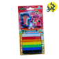 PATE A MODELER 130G SB 7 COULEURS + 2 MOULES - SMILE KIDS REF.P111