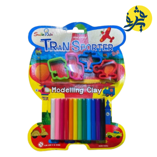 PATE A MODELER 12 COULEURS 4 MOULES S-BLISTER SMILE KIDS - REF.P116