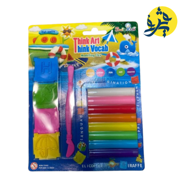 PATE A MODELER SK 100G 8 COUL - SMILE KIDS REF.P208
