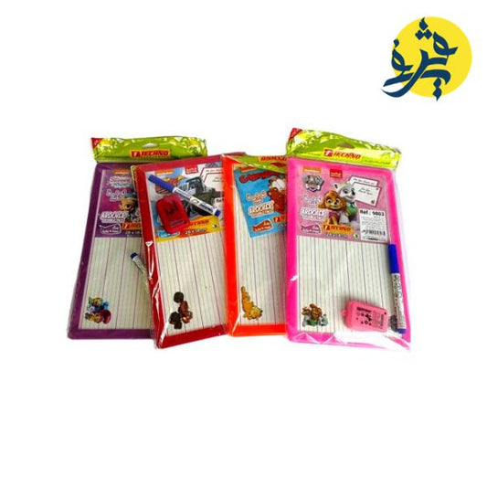 ARDOISE DOUBLE FACE + BROSSE +MARQUER LIGNEE TECHNO REF.9657