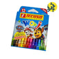 CRAYON DE COULEUR WOW MINI LICENCE BOITE DE 12 - TECHNO REF.7312
