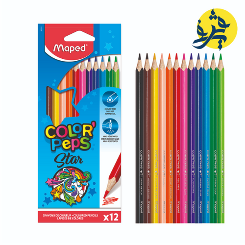 Charger l&#39;image dans la visionneuse de la galerie, Crayons de couleur COLOR&#39;PEPS CLASSIC de 12 couleurs - Maped
