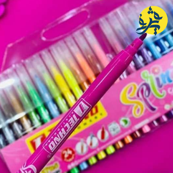 Feutre de coloriage Spring pochette de 24 - TECHNO