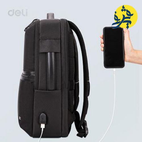 Charger l&#39;image dans la visionneuse de la galerie, Sac a dos porte pc  black - DELI 2025
