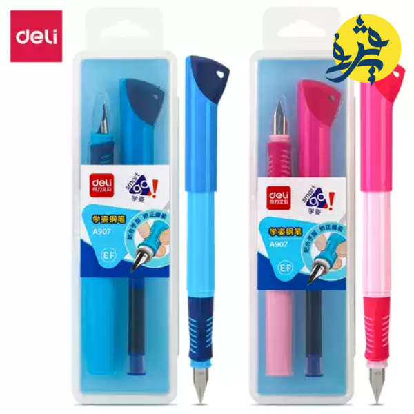 Stylo a plume sous boite  avec cartouche - DELI