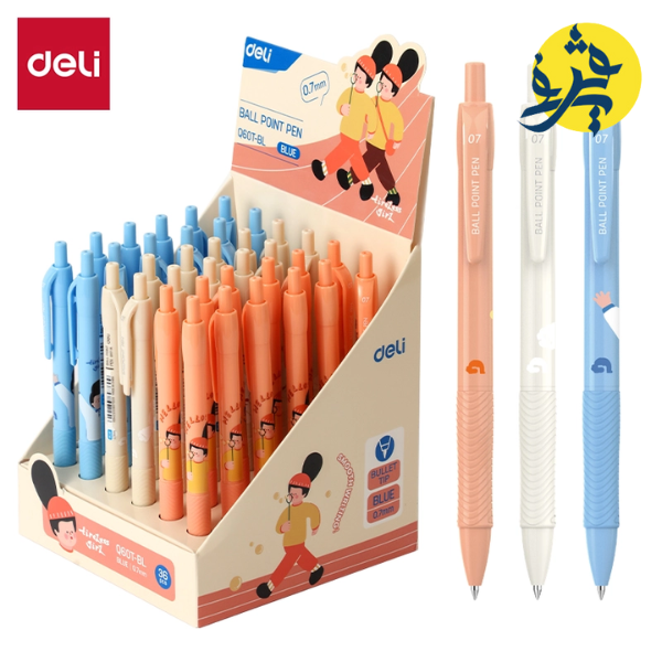 Stylo a bille 0.7 mm mini tip avec soft grip - DELI