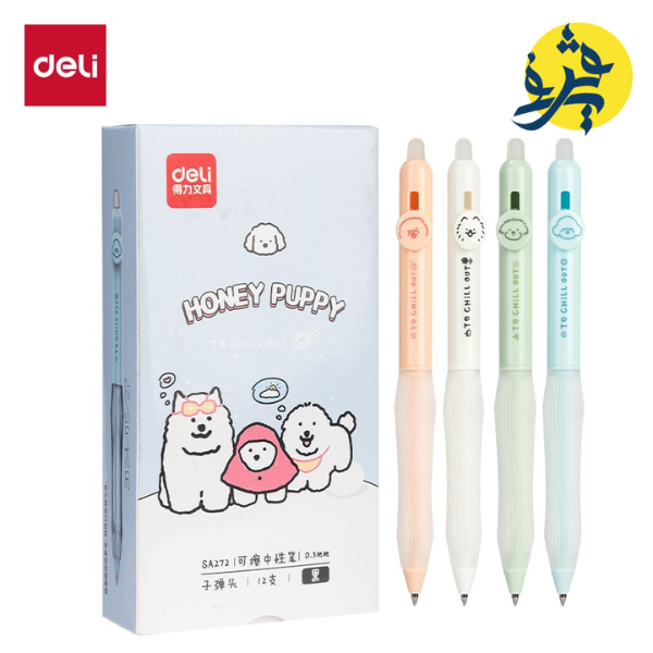 Stylo gel effaçable bleu 0.5 mm HONEY - DELI