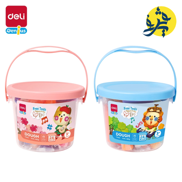 Pate à modeler avec moules boite de 24 couleurs   - DELI