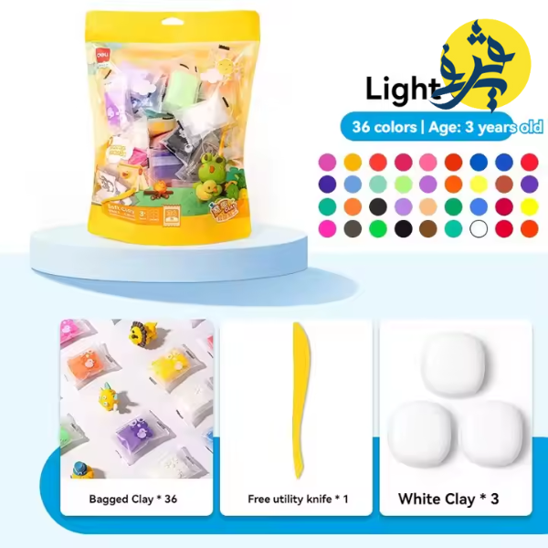 Pate à modeler sac de 36 couleurs - DELI