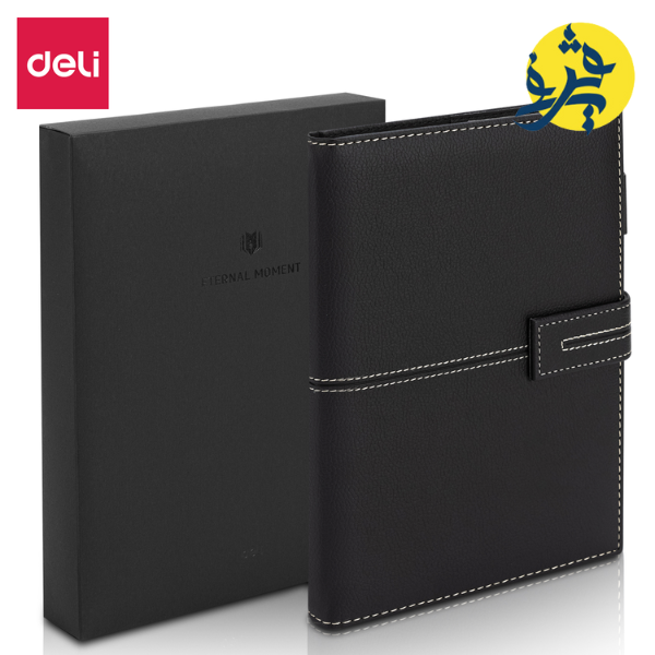 Noote book learther cover en pu aimanté  A5 - DELI